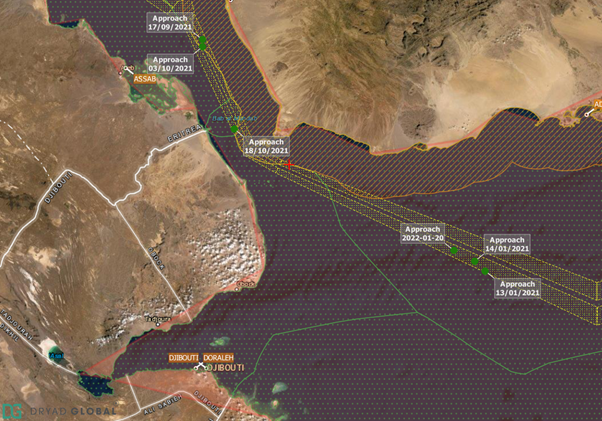 Approach Bab Al Mandab Nm Ne Khor Angar